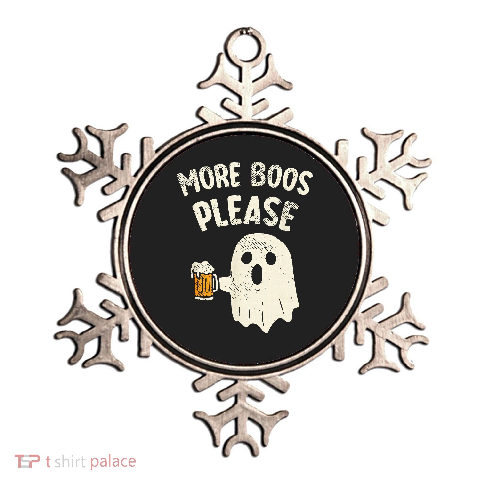 More Boos Please Ghost Beer Halloween Costume Ornament