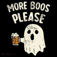 More Boos Please Ghost Beer Halloween Costume Baby Bodysuit thumb 2