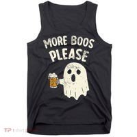 More Boos Please Ghost Beer Halloween Costume Tank Top thumb 0
