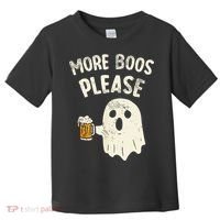 More Boos Please Ghost Beer Halloween Costume Toddler T-Shirt thumb 0