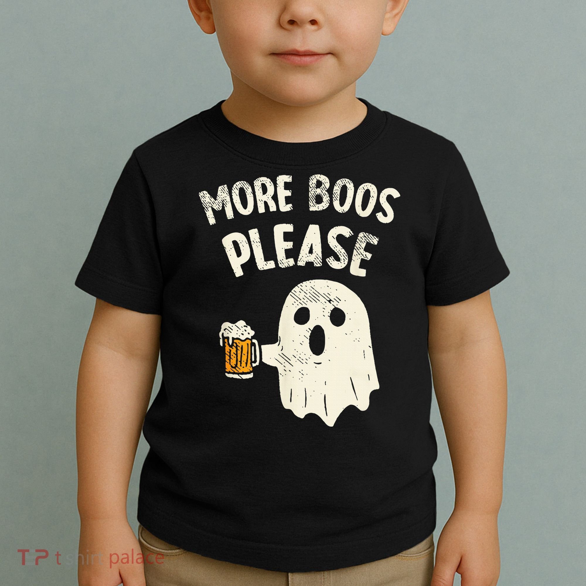 More Boos Please Ghost Beer Halloween Costume Toddler T-Shirt