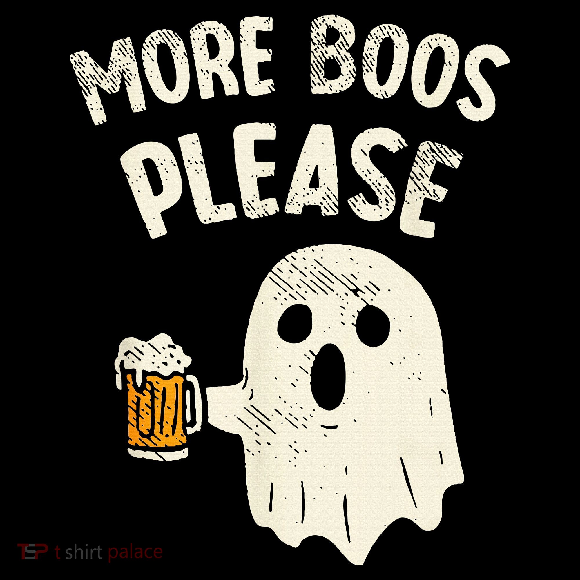 More Boos Please Ghost Beer Halloween Costume Toddler T-Shirt