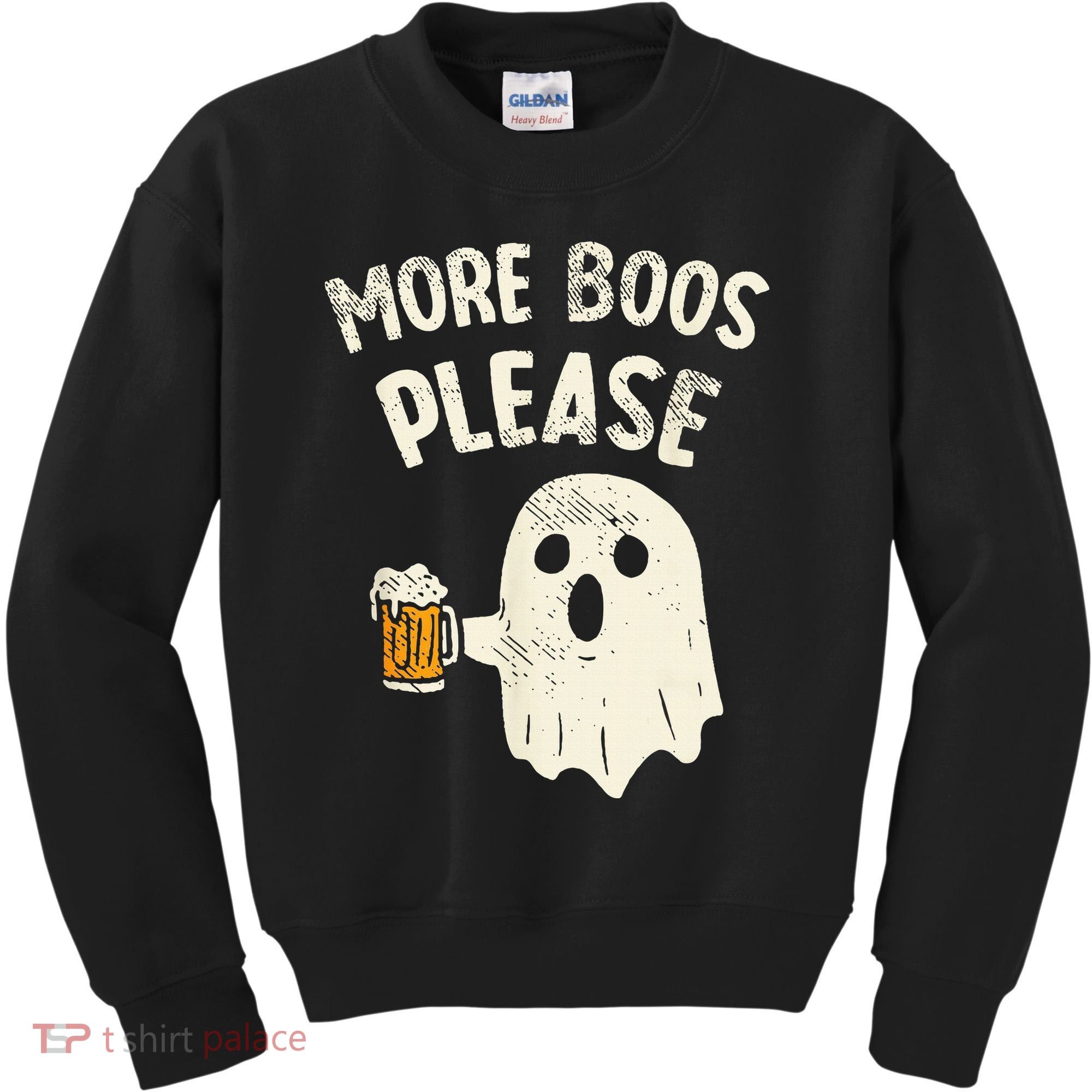 More Boos Please Ghost Beer Halloween Costume Kids Sweatshirt