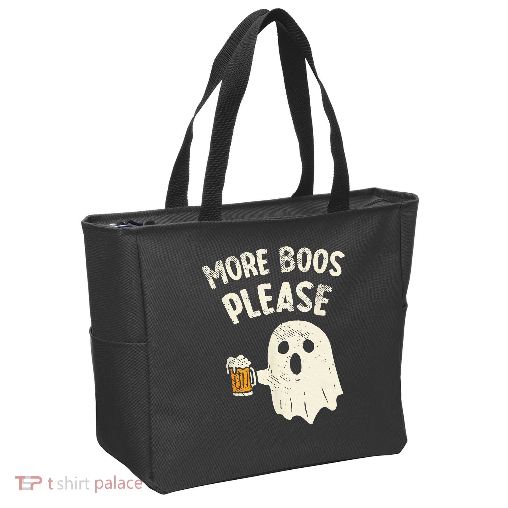 More Boos Please Ghost Beer Halloween Costume Tote Bag