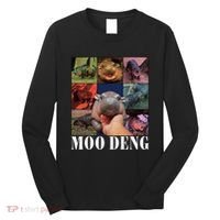 Moodeng Baby Pygmy Hippo Cute Zoo For Family Long Sleeve Shirt thumb 0