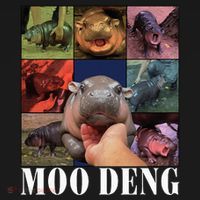 Moodeng Baby Pygmy Hippo Cute Zoo For Family Women's Hoodie thumb 2