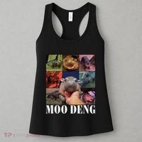 Moodeng Baby Pygmy Hippo Cute Zoo For Family Women's Tank Top thumb 3