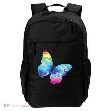 Monarch Butterfly Rainbow Cute Pastel Festival Rave Colorful Backpack