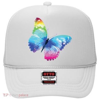 Monarch Butterfly Rainbow Cute Pastel Festival Rave Colorful Hat