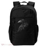 Mystical Black Raven Illustration Crow Artwork Backpack thumb 0
