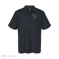 Mystical Black Raven Illustration Crow Artwork Polo thumb 0