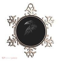 Mystical Black Raven Illustration Crow Artwork Ornament thumb 0