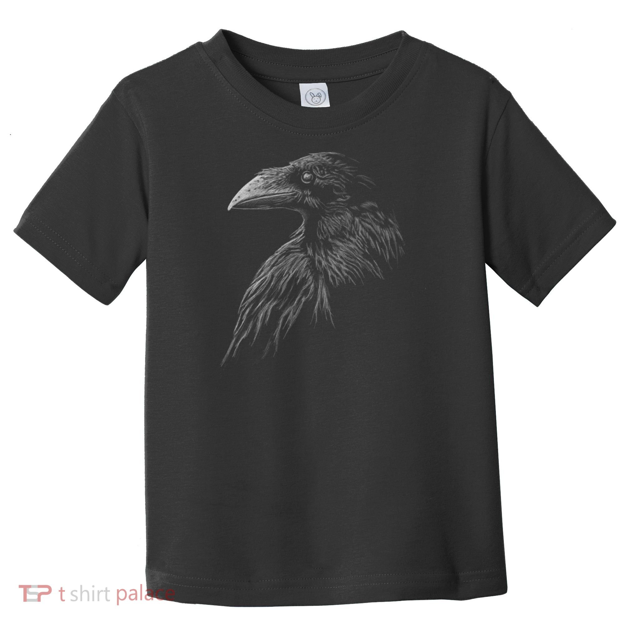 Mystical Black Raven Illustration Crow Artwork Toddler T-Shirt