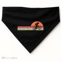 Mountain Bike Retro Cycling Bicycle Rider Gift Cute Gift USA-Made Doggie Bandana thumb 0