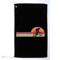 Mountain Bike Retro Cycling Bicycle Rider Gift Cute Gift Golf Towel thumb 0