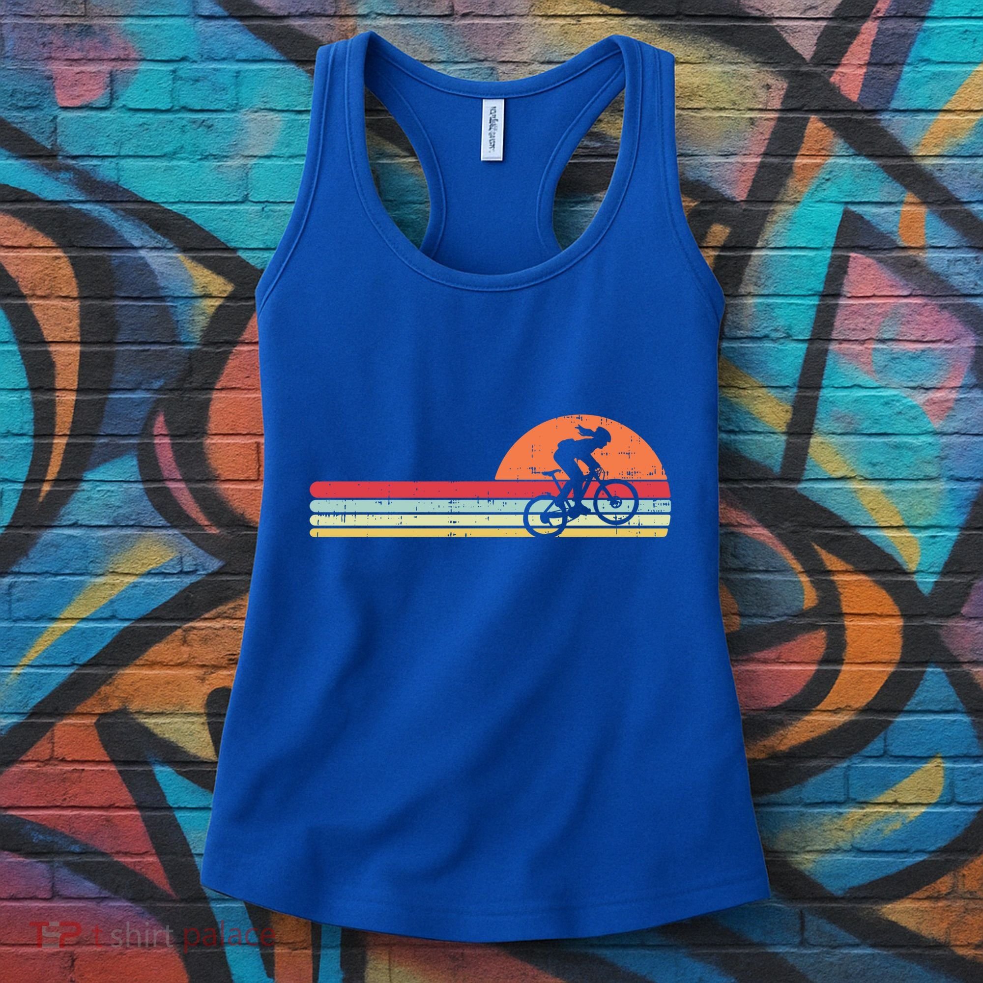 Mountain Bike Retro Cycling Bicycle Rider Gift Cute Gift Women's Tank Top