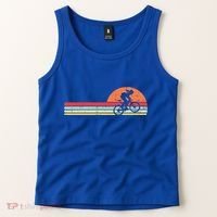 Mountain Bike Retro Cycling Bicycle Rider Gift Cute Gift Tank Top thumb 2