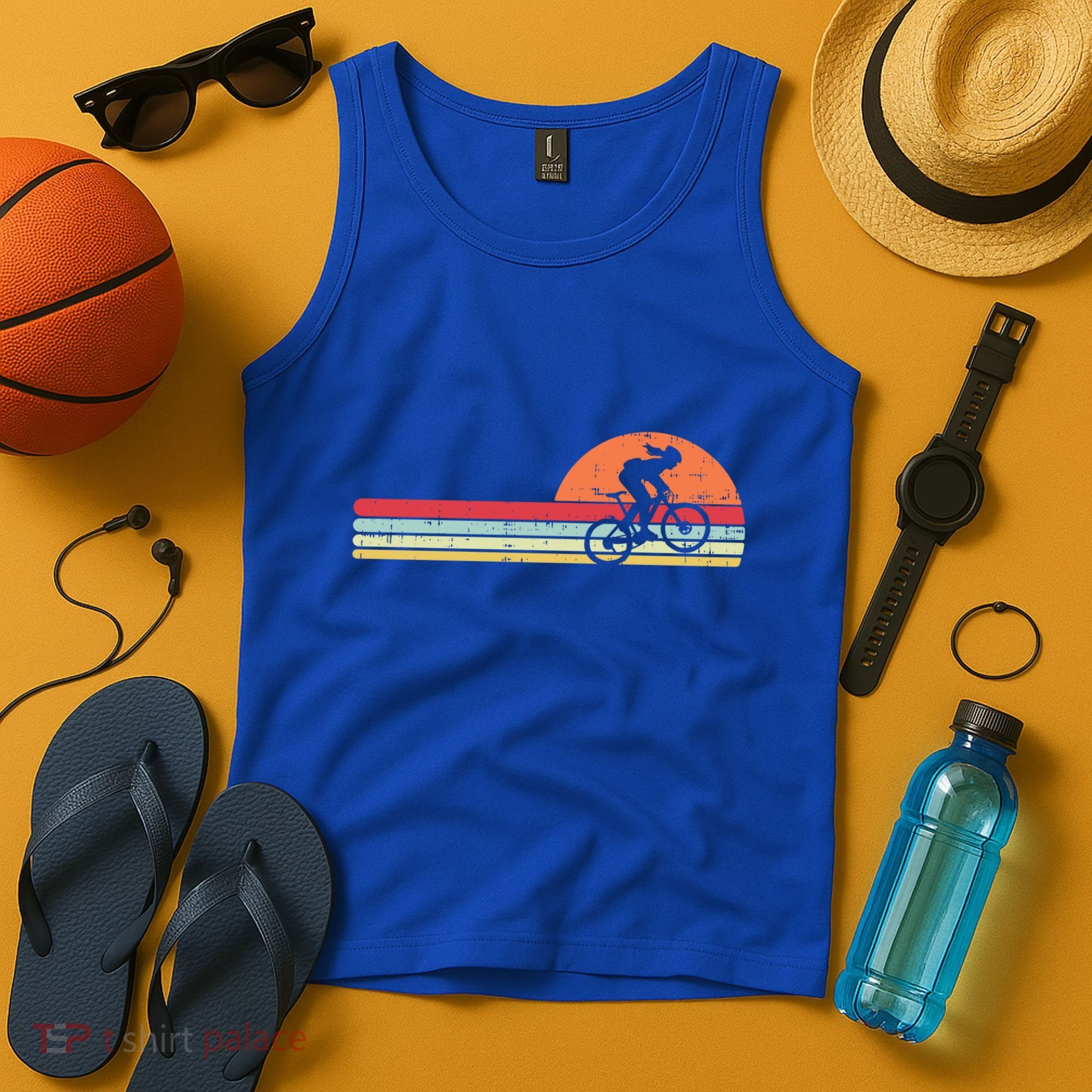 Mountain Bike Retro Cycling Bicycle Rider Gift Cute Gift Tank Top