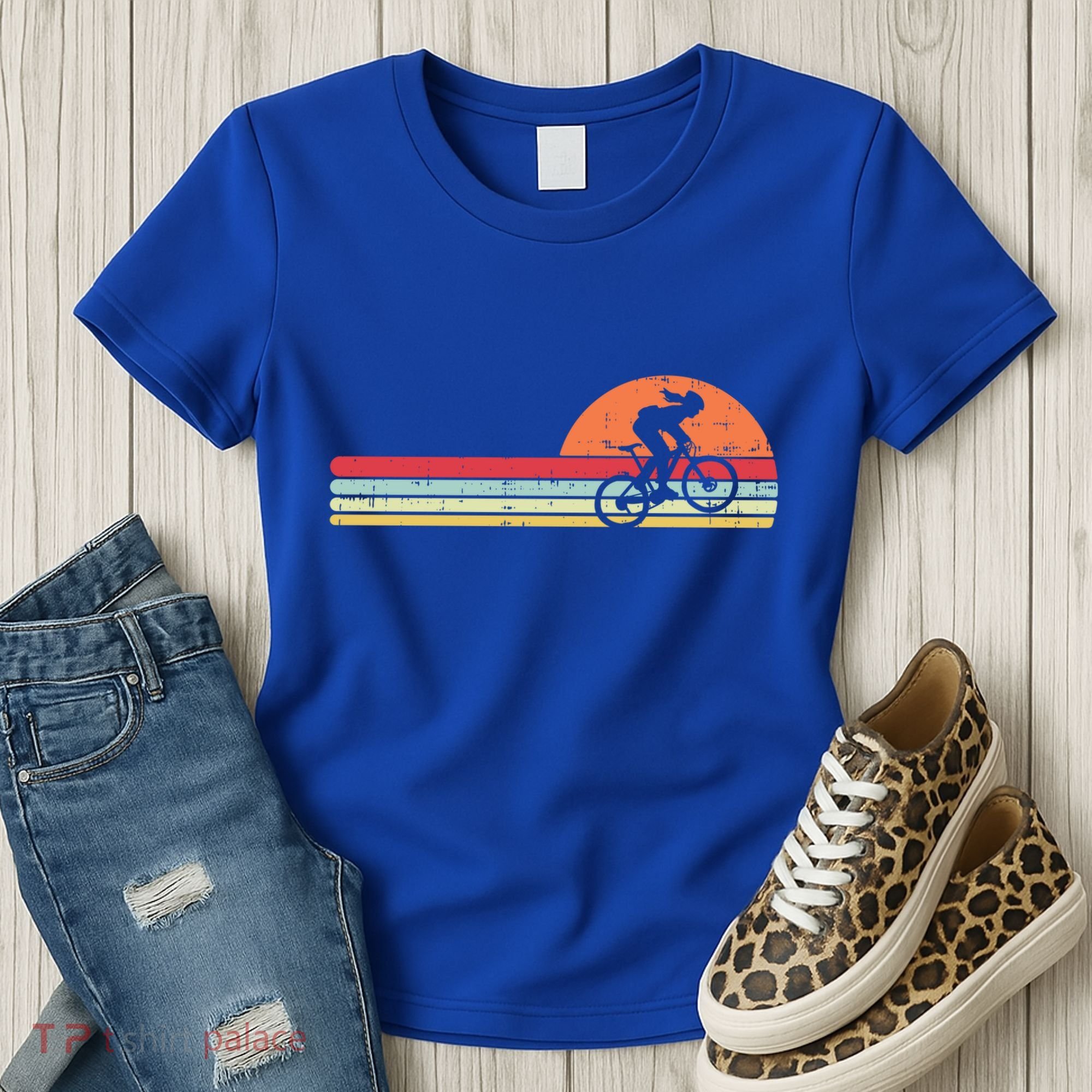 Mountain Bike Retro Cycling Bicycle Rider Gift Cute Gift Women's T-Shirt