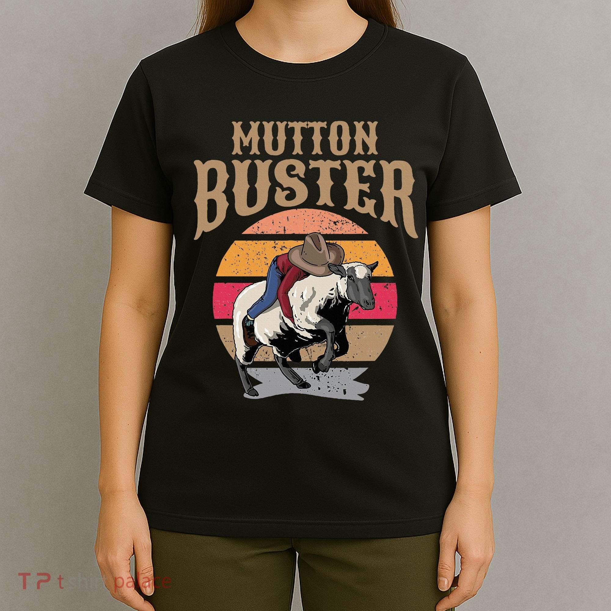 Mutton Busting Rodeo S.H.E.E.P Riding Event Buster T-Shirt