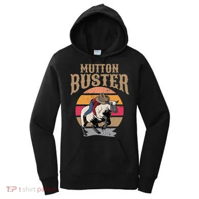 Mutton Busting Rodeo S.H.E.E.P Riding Event Buster Women's Hoodie