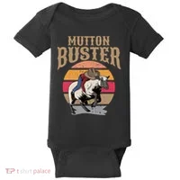 Mutton Busting Rodeo S.H.E.E.P Riding Event Buster Baby Bodysuit thumb 0