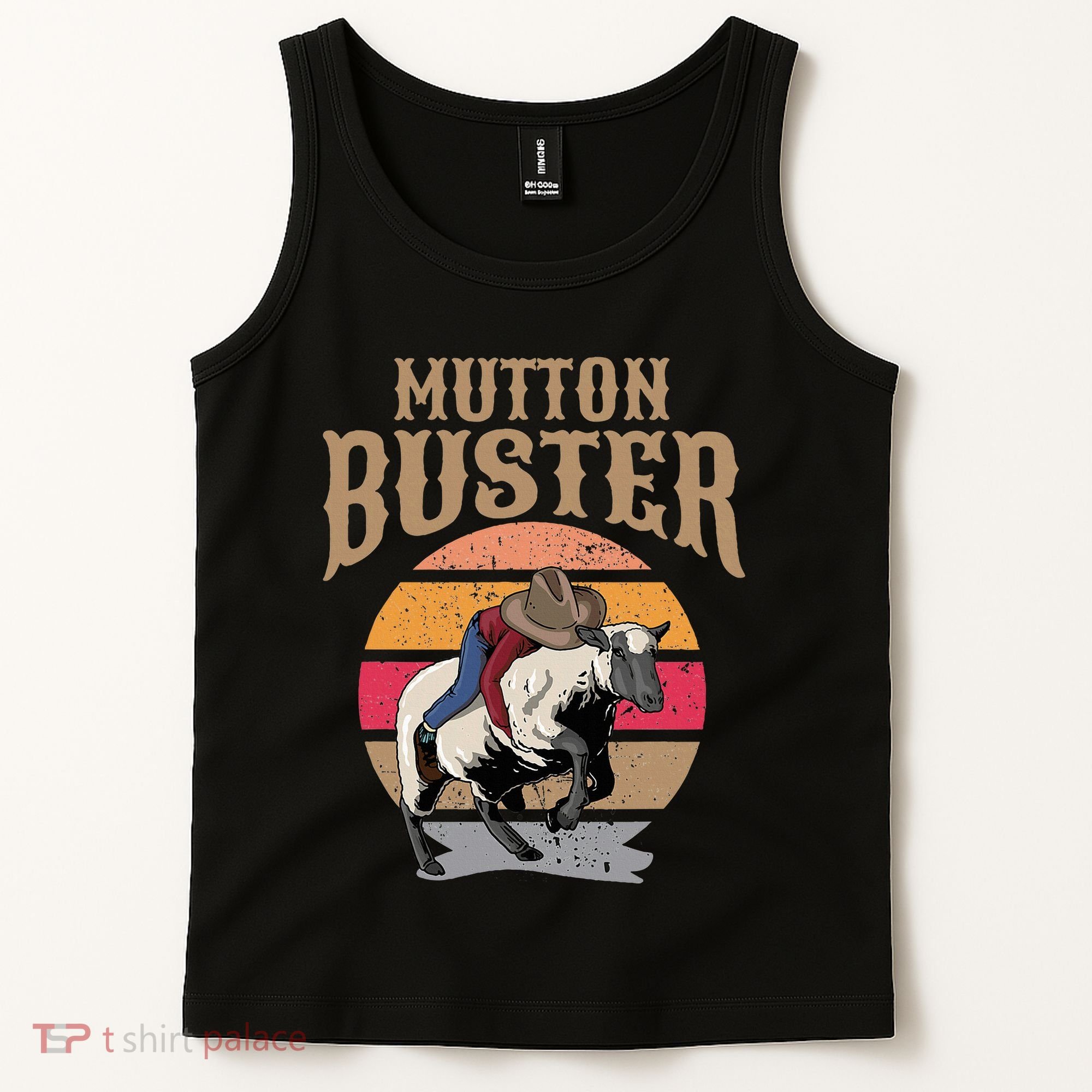 Mutton Busting Rodeo S.H.E.E.P Riding Event Buster Tank Top