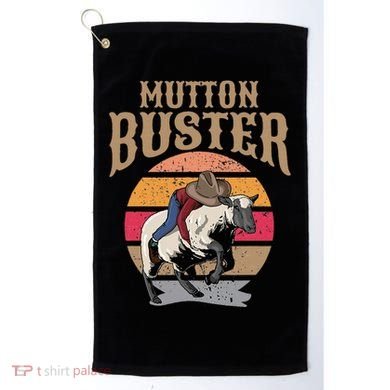 Mutton Busting Rodeo S.H.E.E.P Riding Event Buster Golf Towel