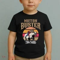Mutton Busting Rodeo S.H.E.E.P Riding Event Buster Toddler T-Shirt thumb 2