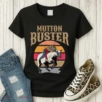 Mutton Busting Rodeo S.H.E.E.P Riding Event Buster Women's T-Shirt thumb 3
