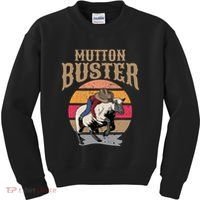 Mutton Busting Rodeo S.H.E.E.P Riding Event Buster Kids Sweatshirt thumb 0