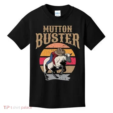 Mutton Busting Rodeo S.H.E.E.P Riding Event Buster Kids T-Shirt