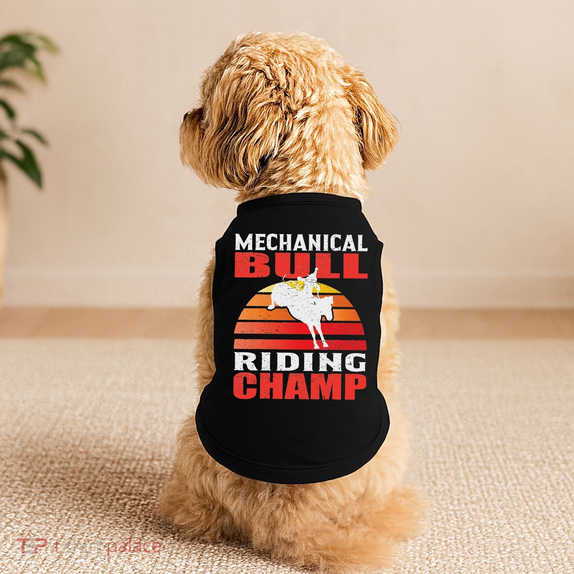 Mechanical Bull Riding Doggie Tank