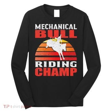 Mechanical Bull Riding Long Sleeve Shirt