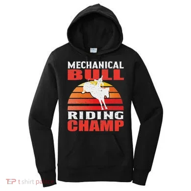 Mechanical Bull Riding Women's Hoodie