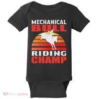 Mechanical Bull Riding Baby Bodysuit thumb 0