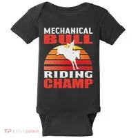 Mechanical Bull Riding Baby Bodysuit thumb 0