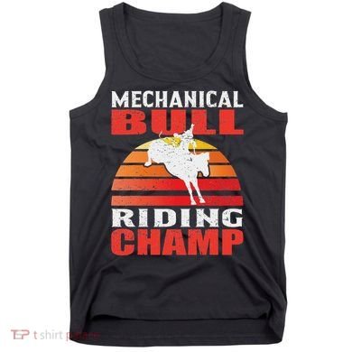 Mechanical Bull Riding Tank Top