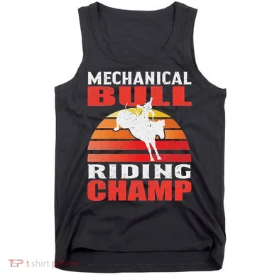 Mechanical Bull Riding Tank Top