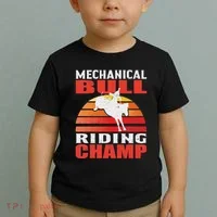 Mechanical Bull Riding Toddler T-Shirt thumb 2