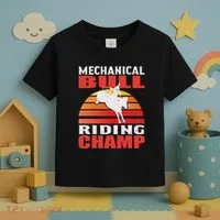 Mechanical Bull Riding Toddler T-Shirt thumb 3