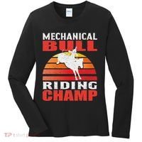 Mechanical Bull Riding Women's Long Sleeve Shirt thumb 0