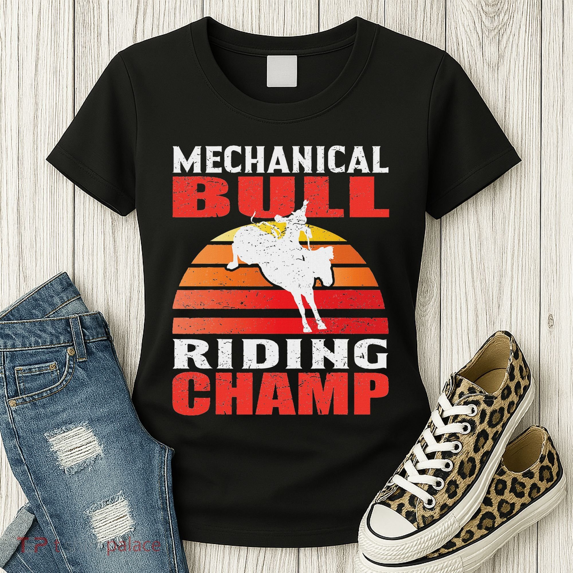 Mechanical Bull Riding Women's T-Shirt