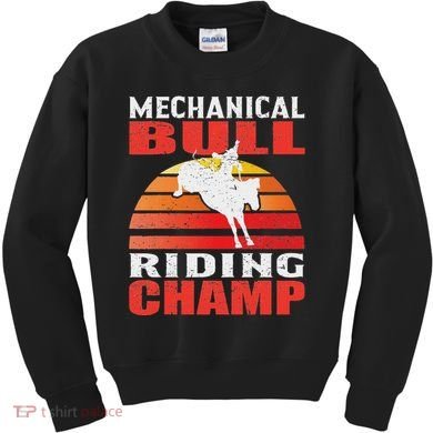 Mechanical Bull Riding Kids Sweatshirt