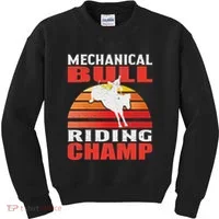Mechanical Bull Riding Kids Sweatshirt thumb 0