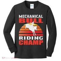 Mechanical Bull Riding Kids Long Sleeve Shirt thumb 0