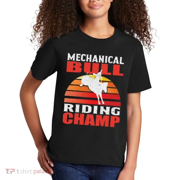 Mechanical Bull Riding Kids T-Shirt