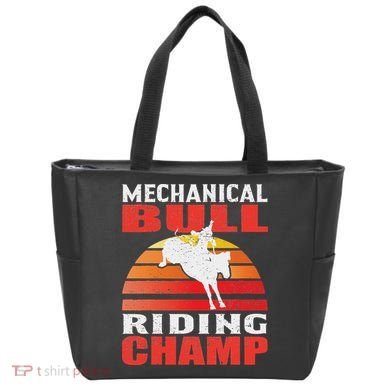 Mechanical Bull Riding Tote Bag