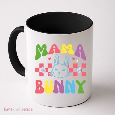 Mama Bunny Retro Colorful Cute Holiday Coffee Mug