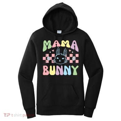 Mama Bunny Retro Colorful Cute Holiday Women's Hoodie